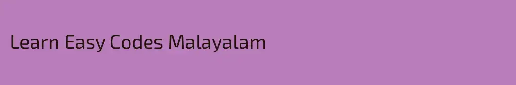 Learn Easy Codes Malayalam